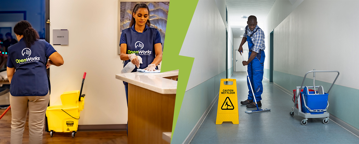 OpenWorks Versus Standard Janitorial Companies